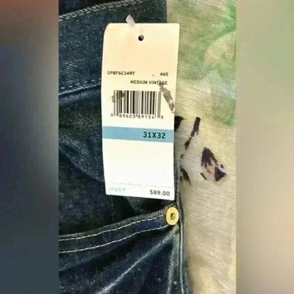 NWT Original Penguin Jeans Men's Size 31x32 Medium Vintage‎ Wash - Picture 8 of 9